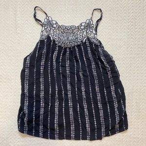 Maurices black and white tank, medium!